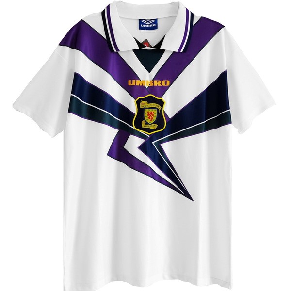 Tailandia Camiseta Escocia Segunda equipo Retro 1994 1996 Blanco